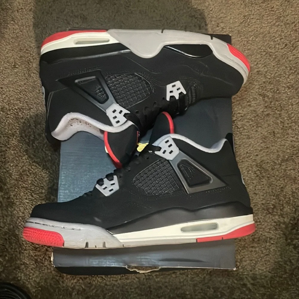 Air Jordan 4 Retro black/cement grey (2019)- GS 5.5